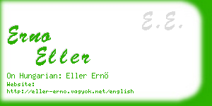 erno eller business card